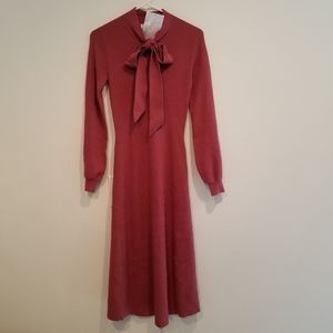 NWT Gal Meets Glam Rich Pink Knit Midi Dress Small